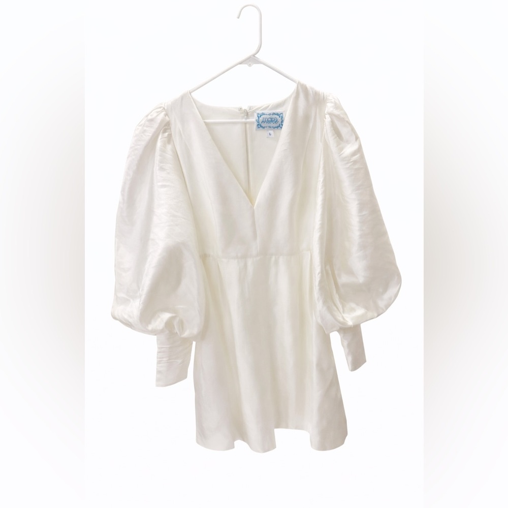 Mare Mare Chic White Puff Sleeve Blouse